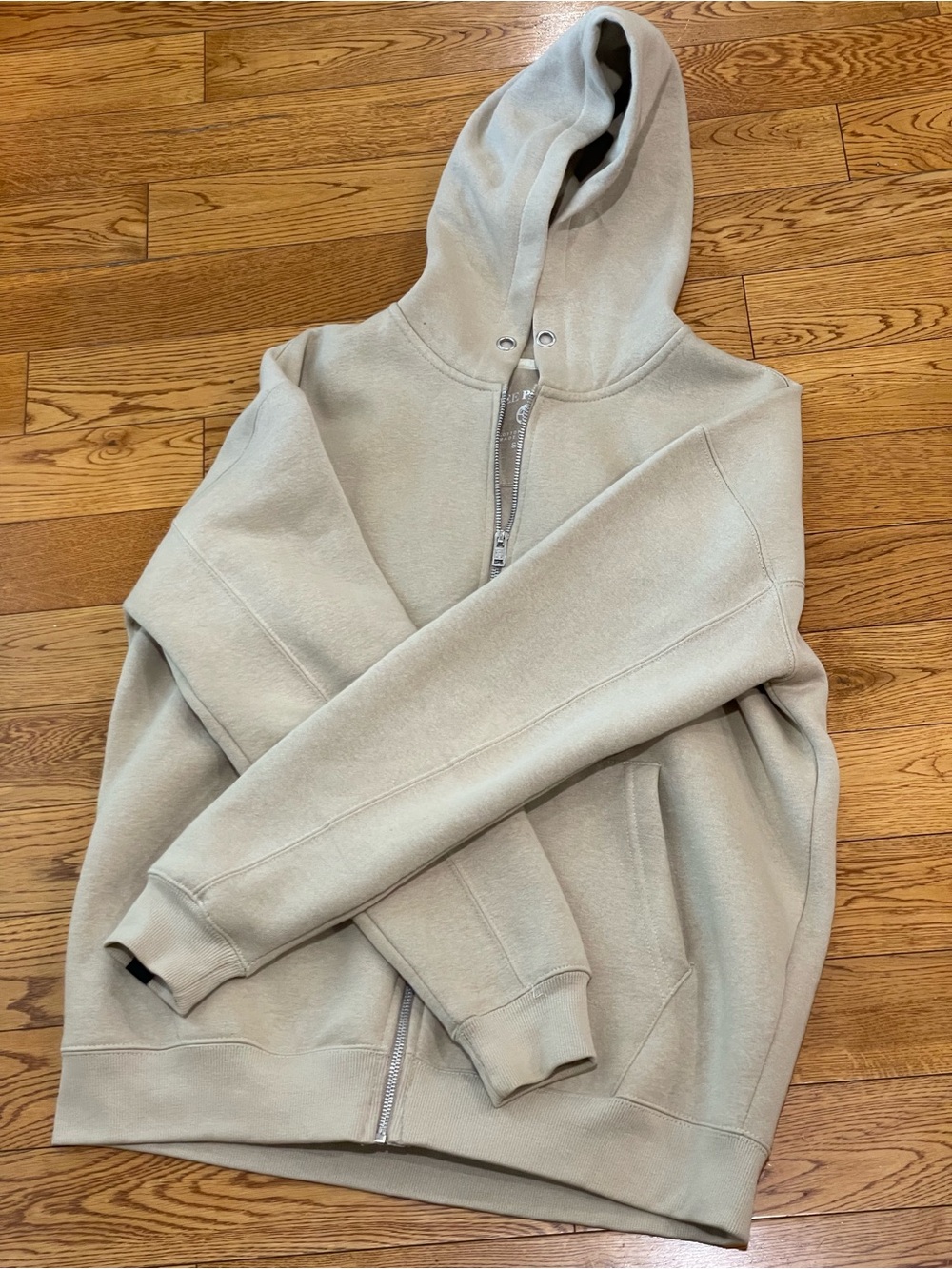 Free Planet Men's Cream Zip-Up Hoodie